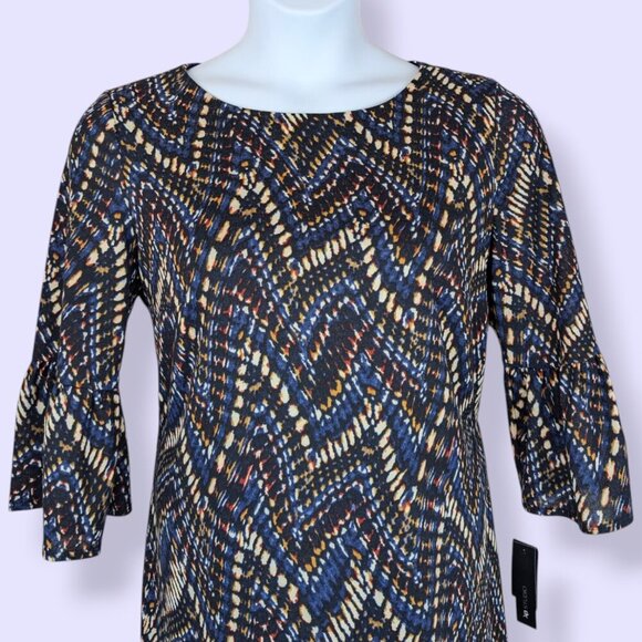 NWT AB Studio Abstract 3/4 Sleeve Dress - Picture 3 of 6